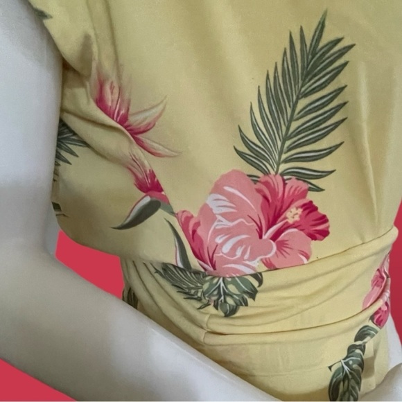 IMAN Boho Chic Tropical Floral Maxi Dress Size Large - Picture 11 of 16